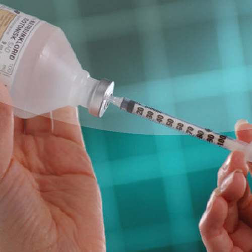 100 ml flacon PEHD Ø 20 mm felskraag